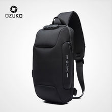 Load image into Gallery viewer, OZUKO 2019 New Multifunction Crossbody Bag for Men Anti-theft Shoulder Messenger Bags Male Waterproof Short Trip Chest Bag Pack