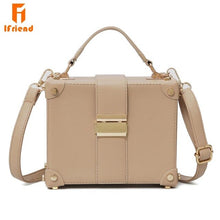 Load image into Gallery viewer, Ifriend Fashion Box Shape PU Leather Sohulder Bag Casual Buckle Handbag Women Messenger Crossbody Bag For Ladies Tote Bag